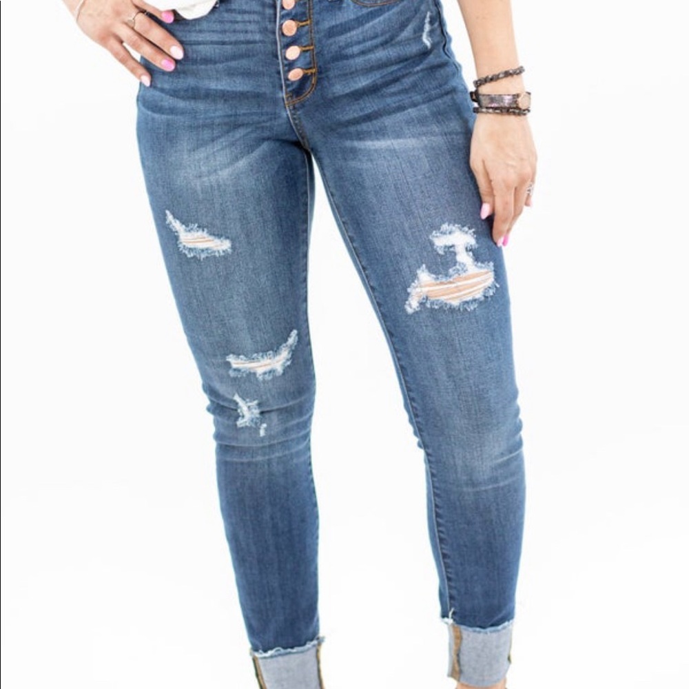 Judy Blue Women’s Button Fly Jeans Size 5